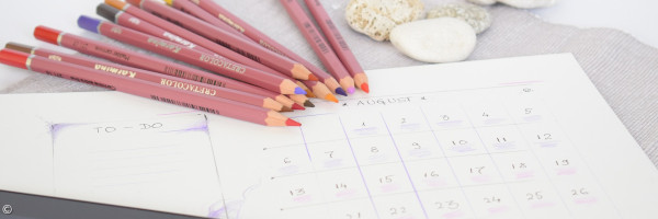 Beispiel eines Tagesblaufs auf Papier